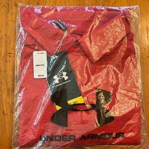 Under Armour Men’s Golf Polo Size Medium - Red